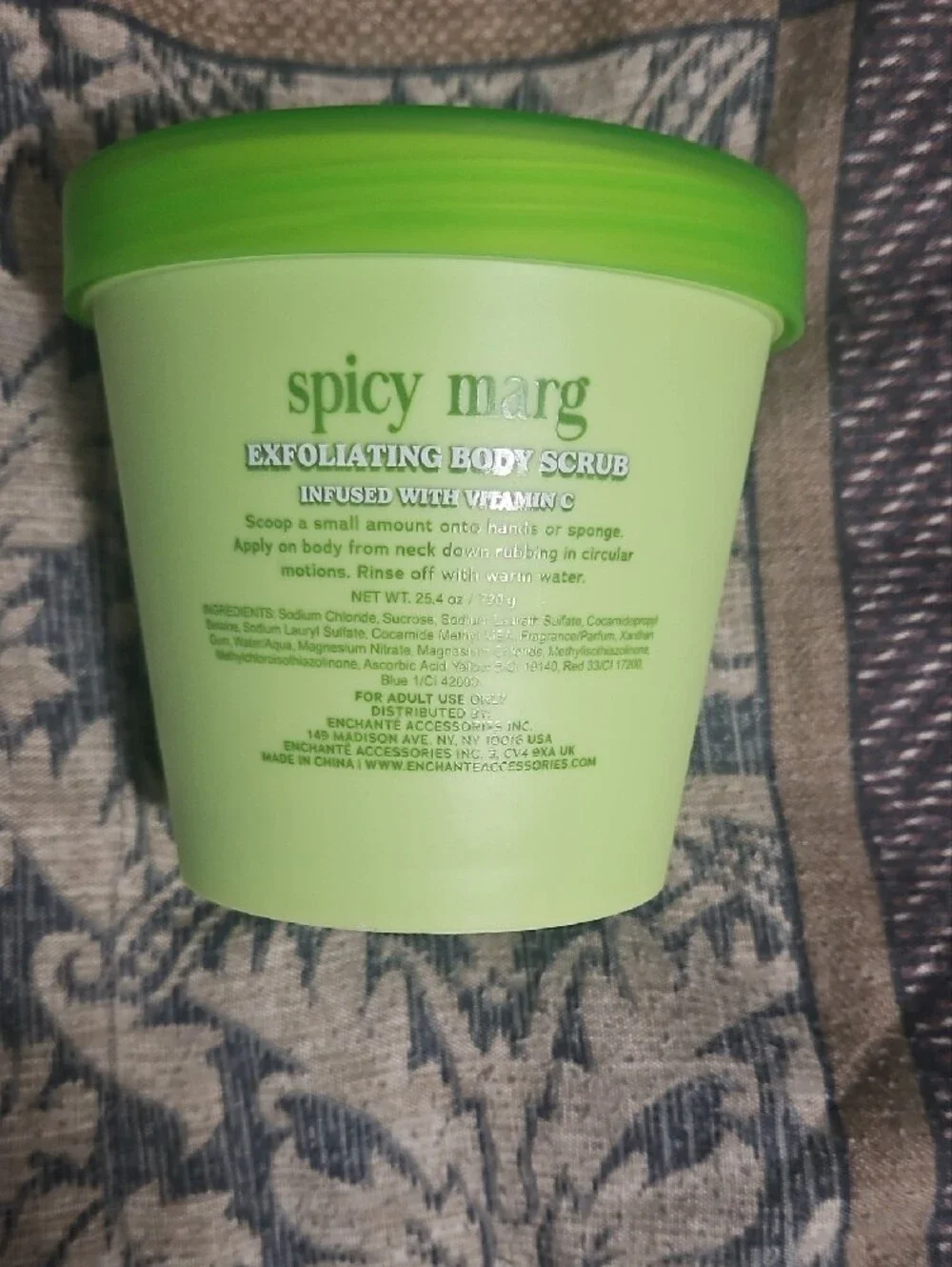 Body Prescriptions Spicy Marg Exfoliating Body Scrub - Lime Green